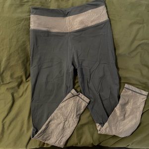 Grey curves and combatboots leggings